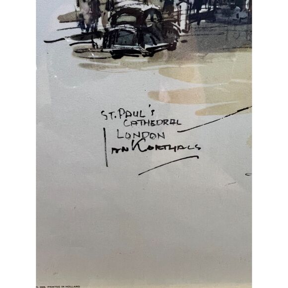 Vintage St. Paul's Cathedral by Jan Korthals - Picture 3 of 4